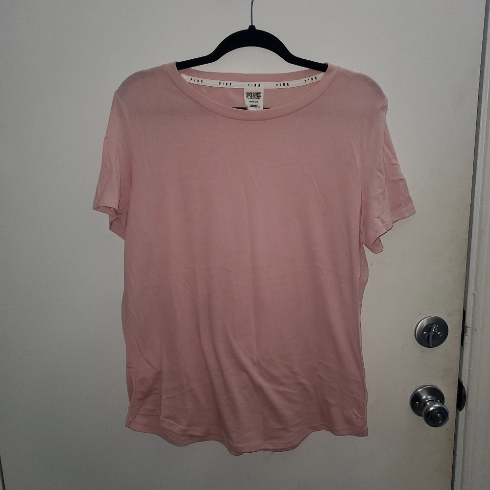 PINK Plain Pink Tee